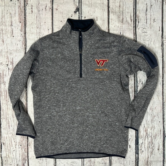 Virginia Tech Hokies Vtech Better Sweater Style Fleece Coat Jacket - Picture 1 of 7